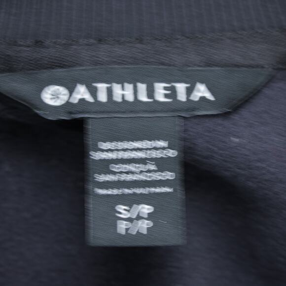Athleta Vest Womens Small Black Zip Front Athletic Top - Picture 3 of 8